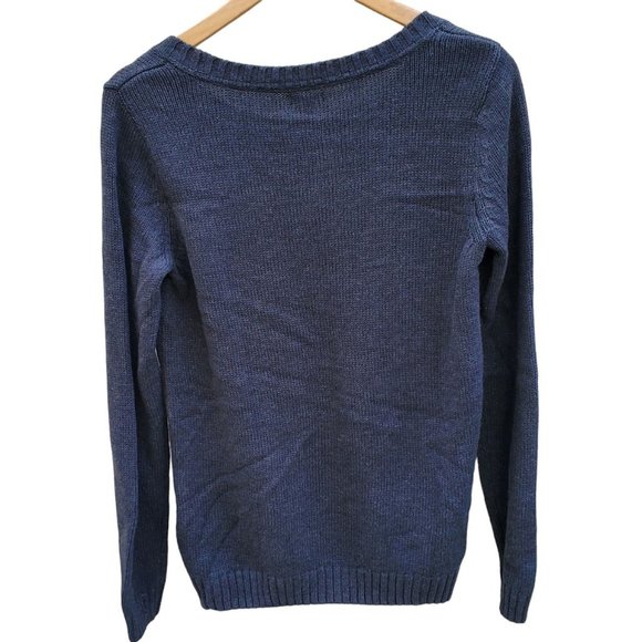 Gray Cable Knit Pull Over Sweater Sonoma Life Style Kohl's New With Tags Small - Picture 3 of 3